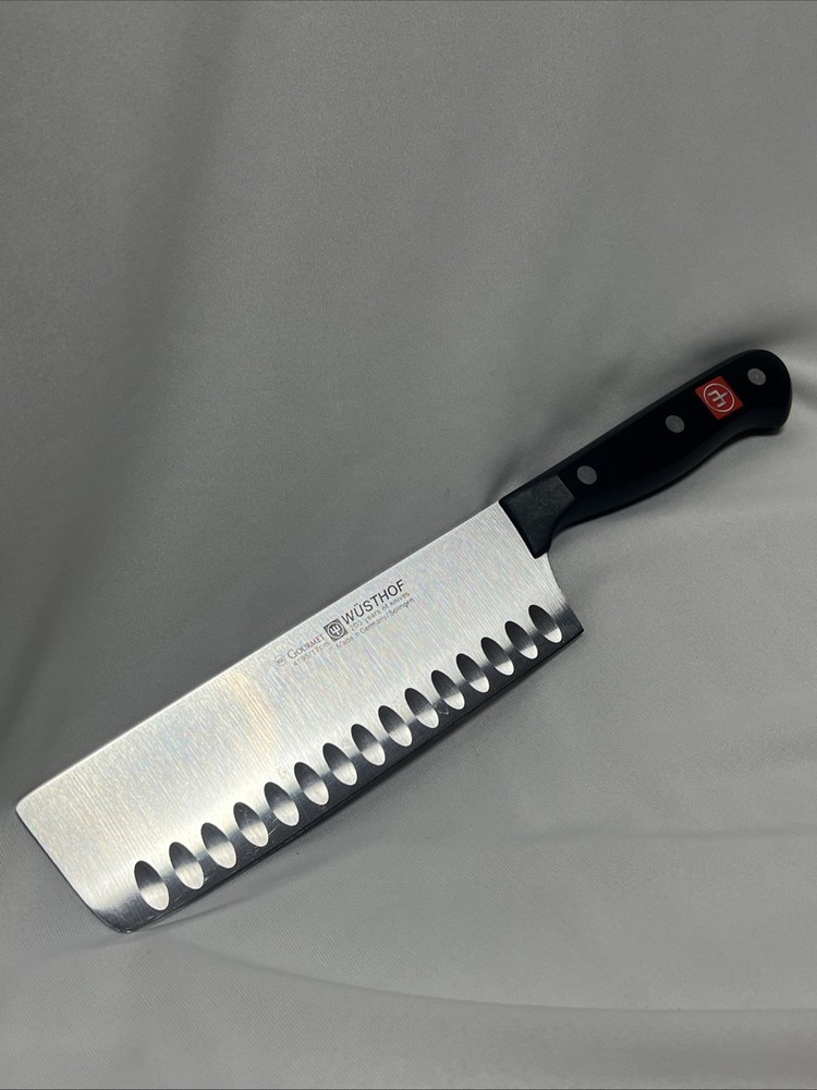 Wüsthof Gourmet 7″ (17cm) Nakiri Knife with a hollow edge model 4195-7