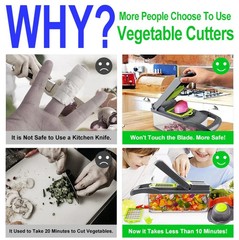 16-In-1 Vegetable Fruit Chopper Cutter Food Onion Veggie Dicer Slicer Kitchen