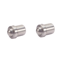 2 10PCS Brushed Nickel Closet Ball Door Catch Bullet Type Friction Stopper FC003