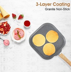 17 Pieces Cookware Set Nonstick Granite Coated Pots and Pans Set Bakeware Set