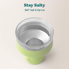 REDUCE Saltini 16 oz Insulated Cocktail Tumbler with Lid, Shatterproof