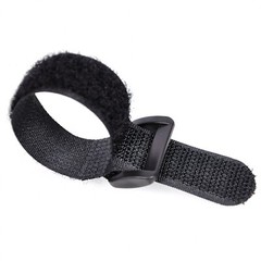 Black Hook and Loop Heavy Duty Strap Strapping Cable Ties with Buckle 15cm-600cm