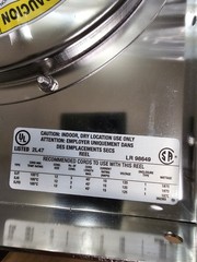 Heavy Duty Electrical Cord Reel. Stainless With 3 Outlets And GFCI. MOUNTABLE.