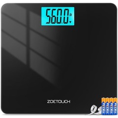 Scale for Body Weight 560lbs Digital High 560 lb, Black(None-Bluetooth)