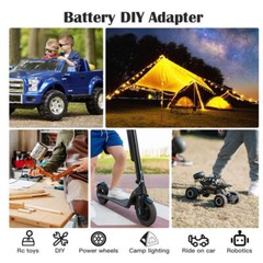 10X DIY Adapter Power Wheel Compatible With Milwaukee M18 Battery 18V Dock Power