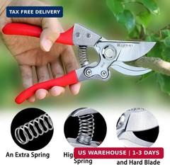 Kynup 8.6″ Professional Pruning Shears for Gardening, SK5 Stainless Steel Garden