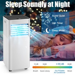 10000 BTU Portable Air Conditioner 3-in-1 Air Cooler w/Dehumidifier & Fan Mode