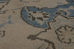Muted Traditional Area Rug 10×13 Handmade Wool Distressed Floral for Any Room
