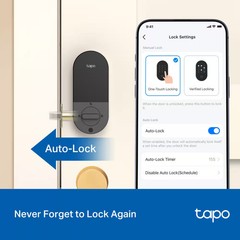 TP-Link – Tapo DL100 Smart Wi-Fi Deadbolt Door Lock Keyless Tactile Buttons…