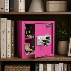 1.5 Cu Ft Digital Safe Box for Home Office Jewelry Cash Alarm 2 Bags Multi-Color