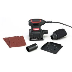 Hyper Tough 2 Amp Corded 1/4 Sheet Palm Sander 3 Sanding Sheets 60 80 120 Grit