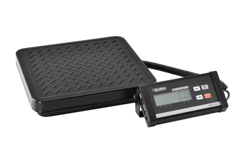 Industrial Digital Shipping Scale With AC Adapter/USB Port 400 lb x 0.5 lb