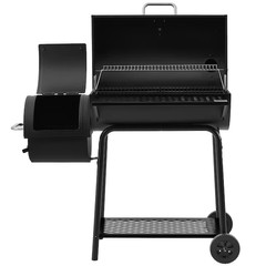 Royal Gourmet Offset Smoker 27.44-in W Black Barrel Charcoal Grill