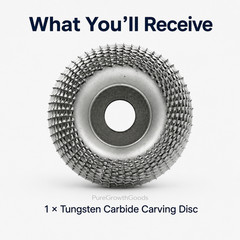 Wood Carving Disc Grinder Shaping Wheel 5/8″ Bore Tungsten Carbide Grinding
