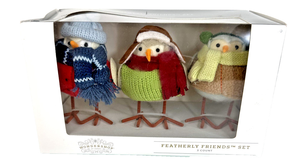 New Target Wondershop Featherly Birds Friends Mini Christmas 2024 3 In Box Read