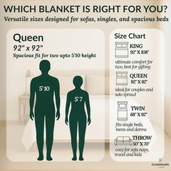 CLOUDSCAPE 8 Layer Muslin Blanket for Adults, 100% Cotton Queen Size Blankets…