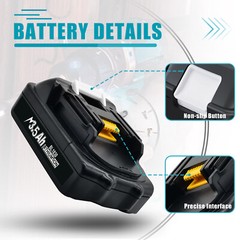 US for Makita 18V 3.5Ah LXT Li-ion Battery BL1830 BL1815 BL1850 BL1860 / Charger