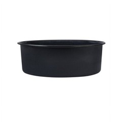 10in Round Enamel Non-Stick Cake Pan Scratch Resistant Easy Clean Oven Safe Gray