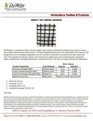 DeWitt Biaxial GeoGrid (multiple sizes and strengths)