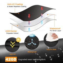 BBQ Gas Grill Cover Barbecue Waterproof Outdoor Heavy Duty UV Protection 57 Inch