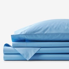 Classic Cool Organic Cotton Percale Solid Bed Sheet Set