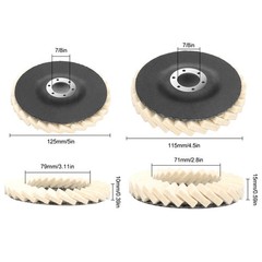 5pcs 4.5/5″ Felt Flap Disc Wool Polishing Buffing Wheel Pad for Metal Stone Wood