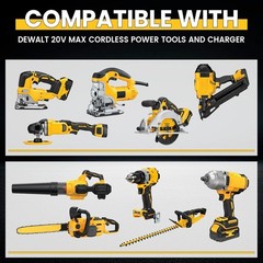 Pack 12.0AH For DeWalt 20V 20 Volt Max XR Lithium Ion Battery DCB206-2 DCB205-2