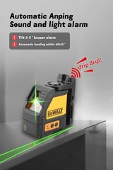 DEWALT Laser Level 2-Line Cross Line Green Light Automatic Leveling High…