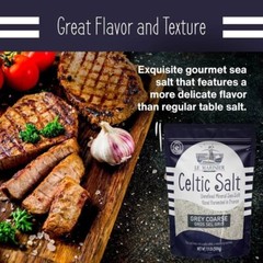 Light Grey Celtic Sea Salt Natural No Additives Hand Harvested Resealable Bag
