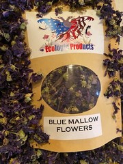 Blue Mallow Petals or Flowers Wild Harvested Dried Herbal Tea Malva Sylvestris