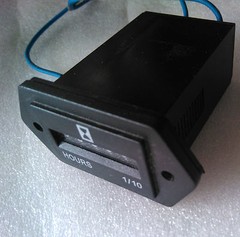 Hour Meter- Generator or any 120 Volts AC 60 hz with lead easy installing 120V