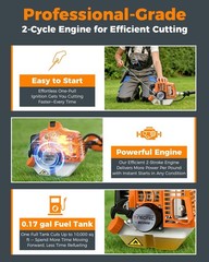 NEOTEC 4-in-1 Multi-Functional Trimming Tools Gas Hedge Trimmer 26CC Weed Eater