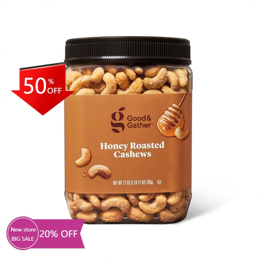 Honey Roasted Cashews – 27oz – Good & Gather™