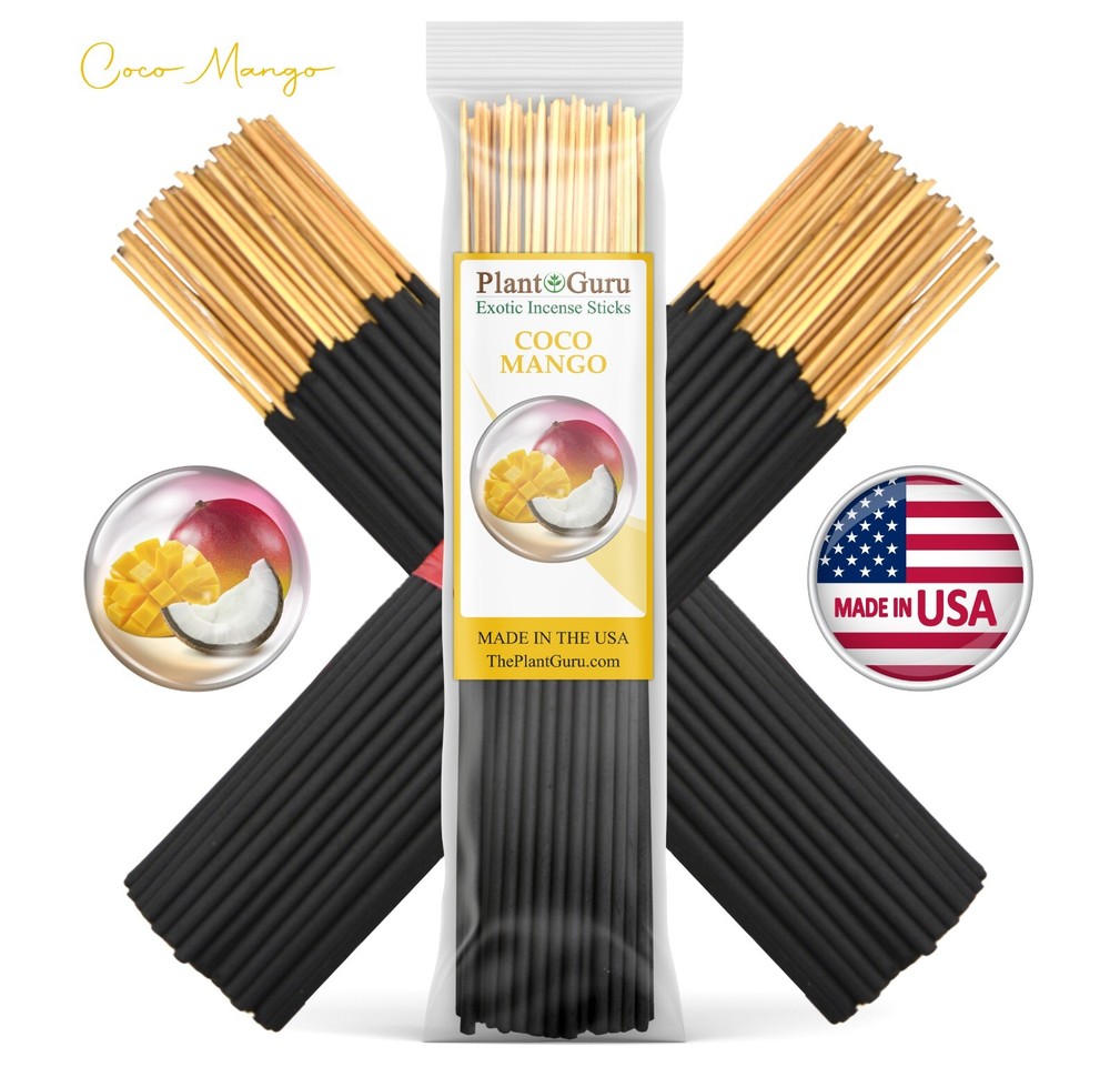 COCO MANGO Incense Sticks 7″ Bulk Pack Wholesale Hand Dipped Lot