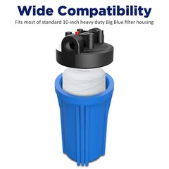 6 Pack 10″ x 4.5″ String Wound Sediment Water Filter for Big Blue 1/5/10 Micron