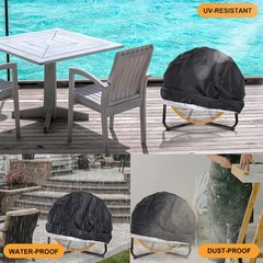 24in Outdoor Fan Cover Waterproof And Dustproof Fan Cover Heavy Duty Fan Cover