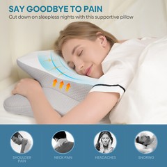 Neck Pillow Soft Cervical Pillow For Neck And Shoulder Pain Memory Foam Pillows