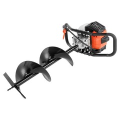 Uimoso Gas-Powered Earth Auger 52cc with 6″ & 10″ Drill Bits for Installation