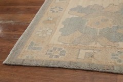 Gray Oushak Turkish Area Rug 8×10 Hand-knotted Wool Oriental Carpet for Any Room