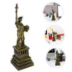 25CM/9.8in Bronze Statue of Liberty Metal Miniature Decor Sculpture Liberty I…