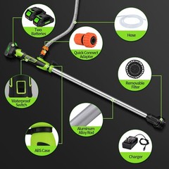 Cordless Stick Water Transfer Pump Silent Brushless w/2 Battery 720GPH 33FT head