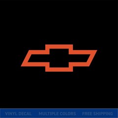 Chevy Bowtie Logo Vinyl Decal Sticker | Chevrolet Truck Car Window Graphic