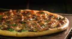 1/4″ Steel Pizza Baking Plate, 1/4″ x 14″ x 16″, Rounded Corners, Hole, A36
