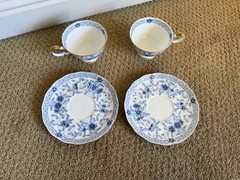 Set of 2 NARUMI Japan Milano Tea Cup & Saucer Sets/Bone China – ships from USA