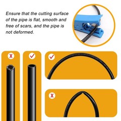 Air Line Tubing Kit,1/4″ Air Hose,1/4″ (6.35MM) OD 32.8FT Polyurethane PU Air