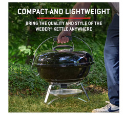 Weber Original Kettle 22-in W Black Kettle Charcoal Grill