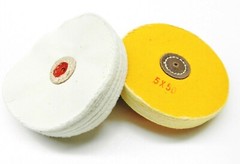5″ Jewelers Polishing Buffs White & Yellow Loose Buffing Wheels Polish Jewelry