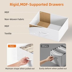 Tall Dresser with 5 Drawers Storage Organizer Chest of Drawers for Bedroom