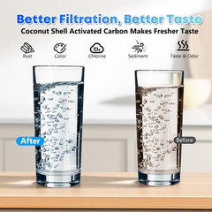 6 Pack Water Filter for Zero Pitcher & Dispenser ZR-001 ZR-017 ZR-004 ZP-006