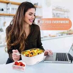 1.5L Electric Heating Lunch Box Portable for Car Office Food Warmer Container US
